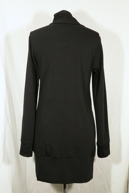 2. Hand Hoodie Kleid mit Kragen S