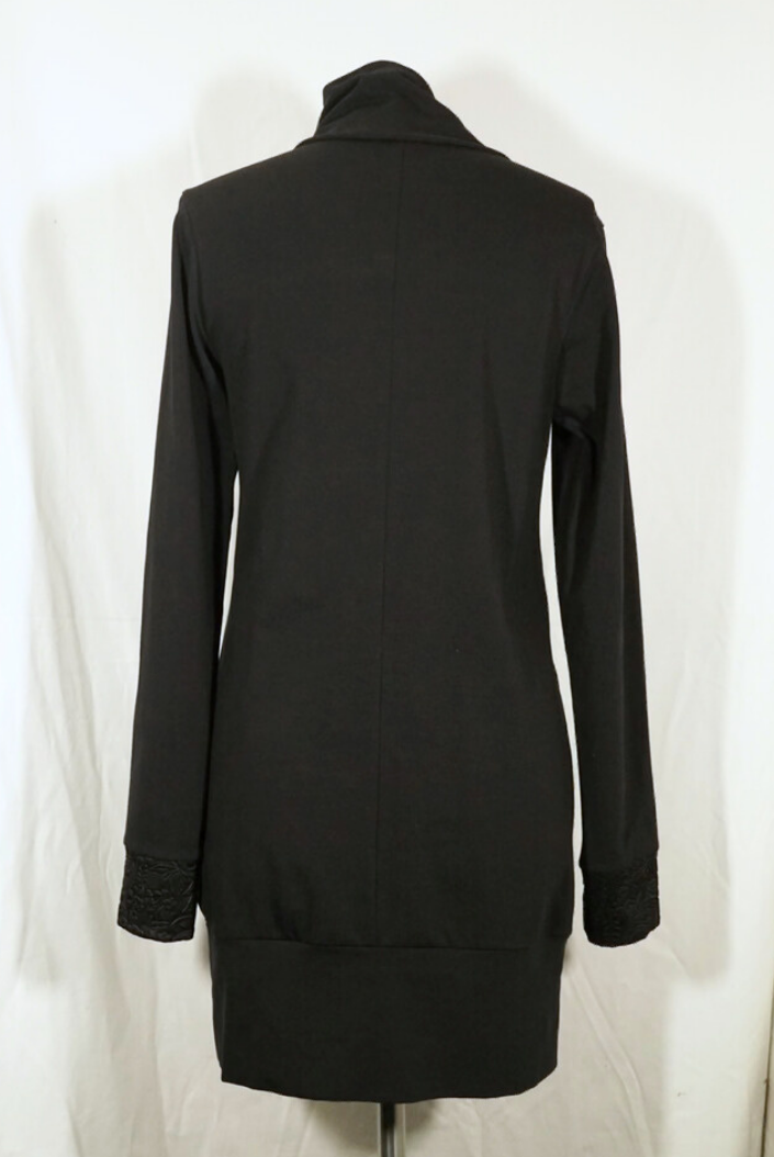 2. Hand Hoodie Kleid mit Kragen S