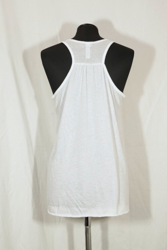 2. Hand Weiße Tanktop M