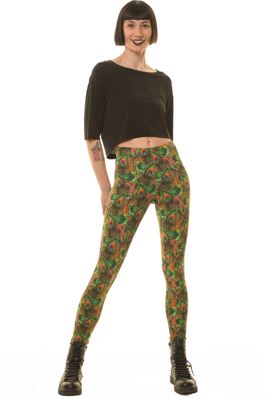 SALE  Größe L Leggings Happy Pfau