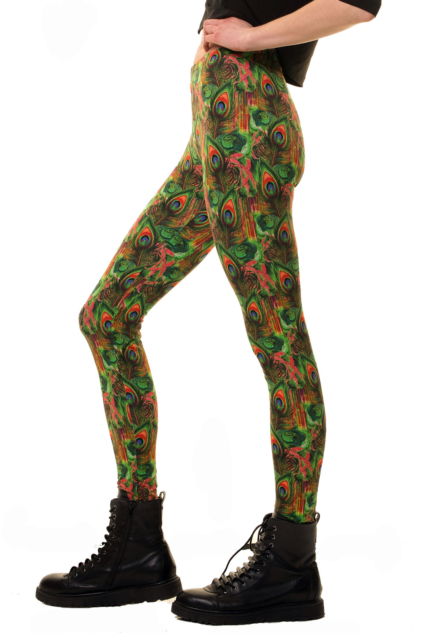 SALE Größe M Leggings Happy Pfau