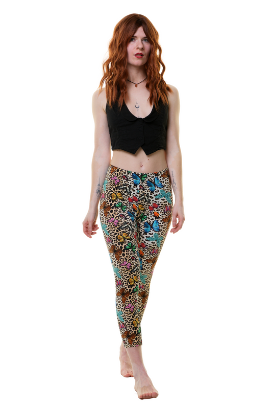 Capri Leggins kitty wings