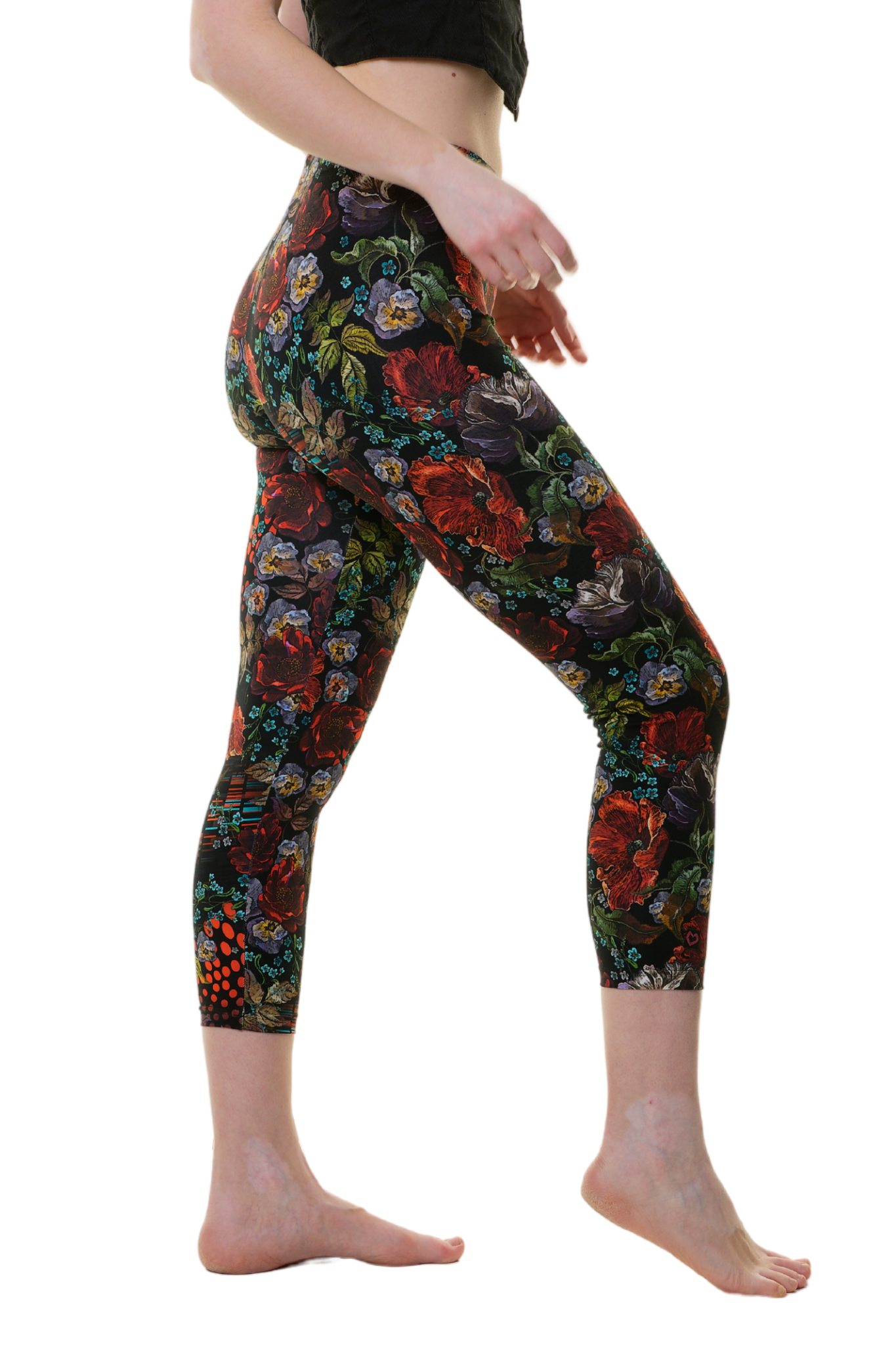 Capri Leggins vibrant Rose