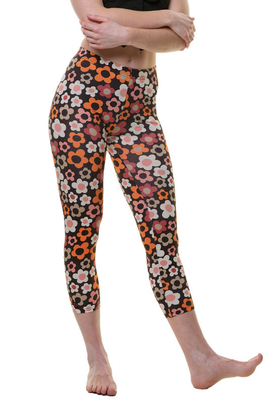 Capri Leggins retro Flower