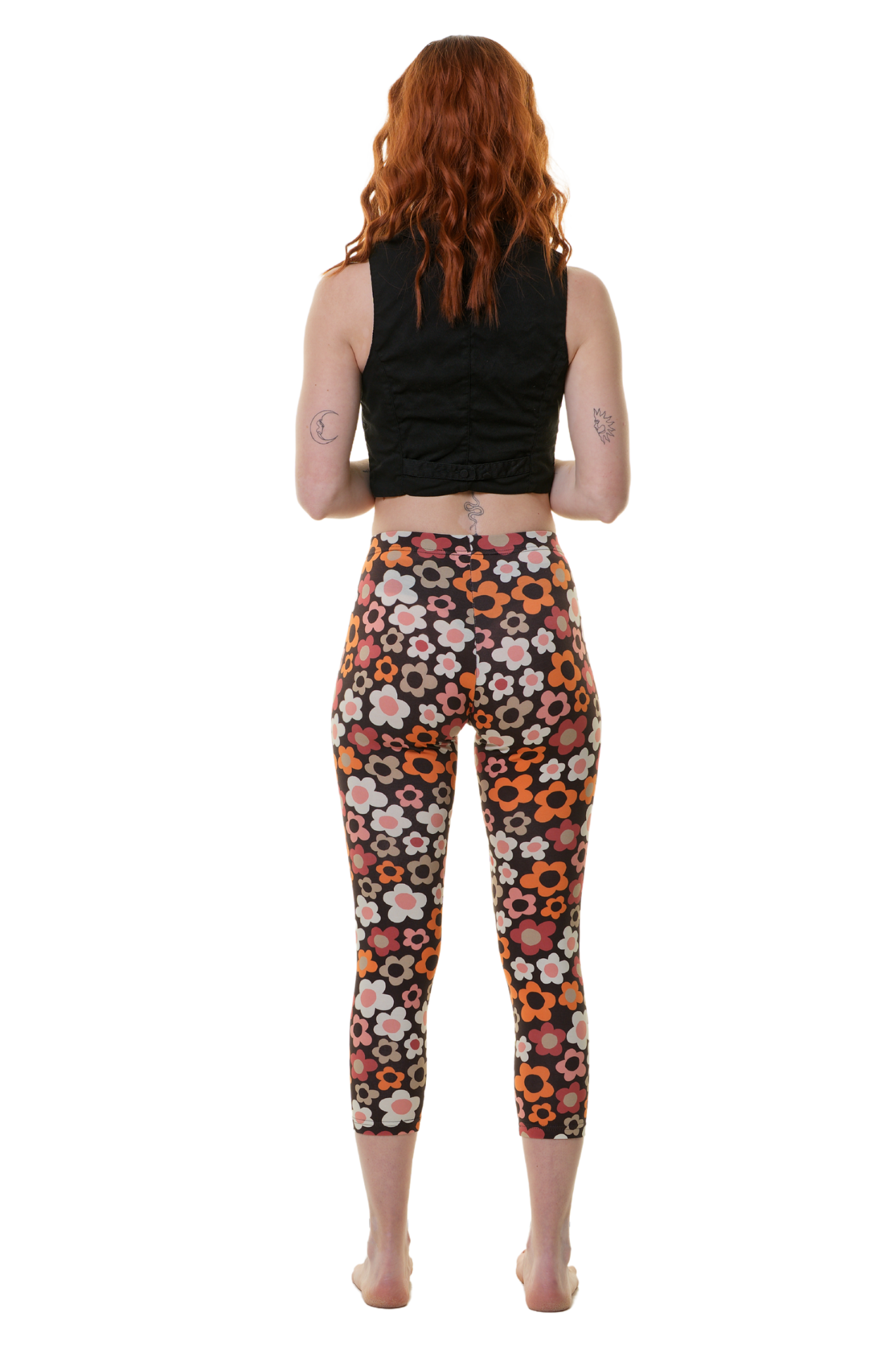 Capri Leggins retro Flower