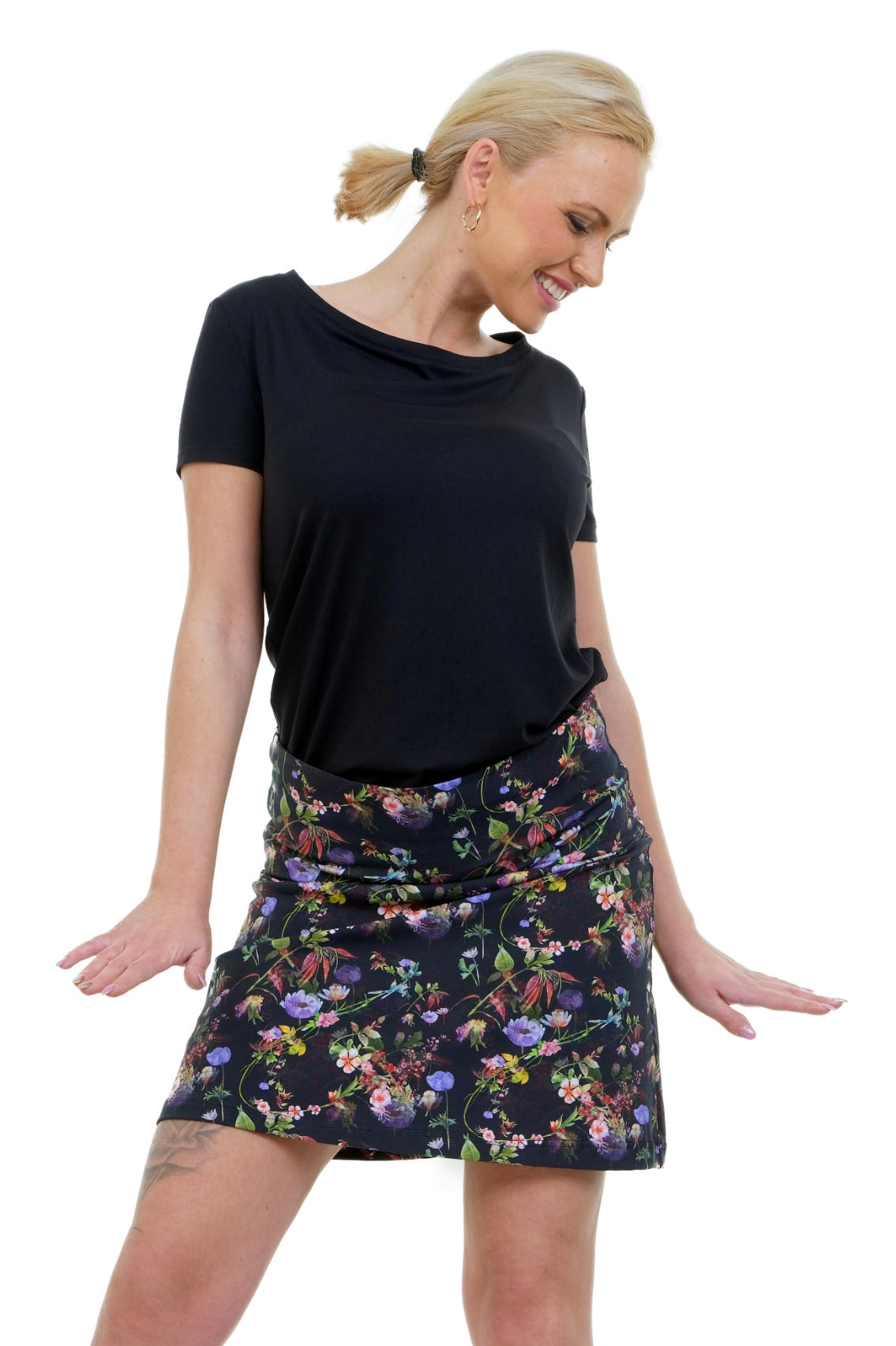 Elfen Rock lila Mohn
