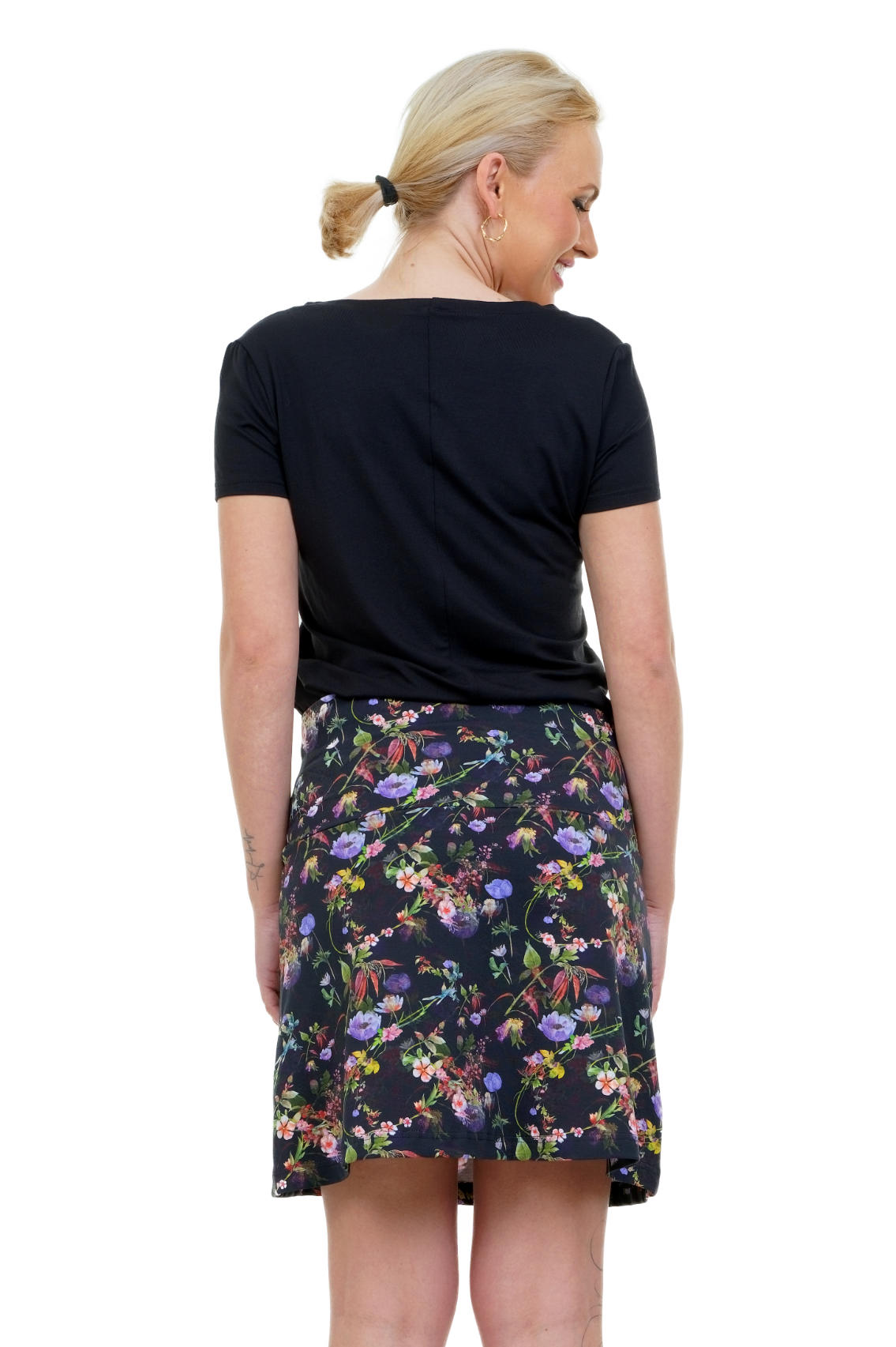 Elfen Rock lila Mohn