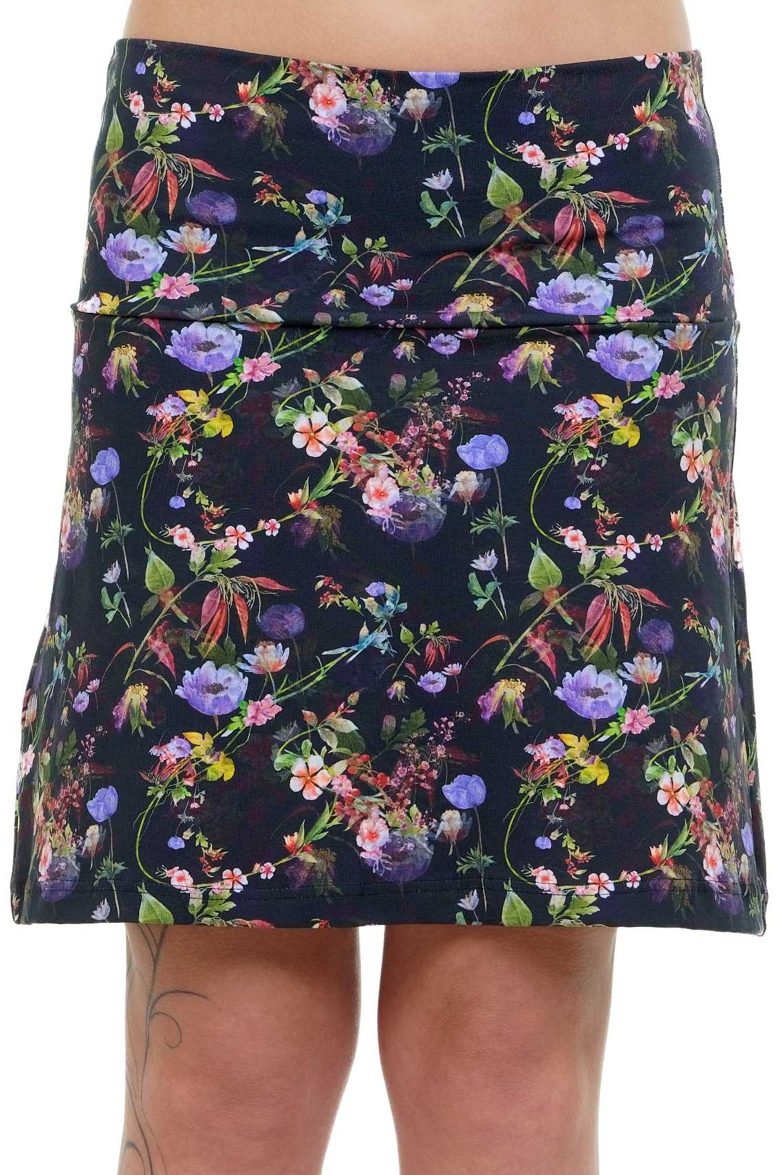 Elfen Rock lila Mohn