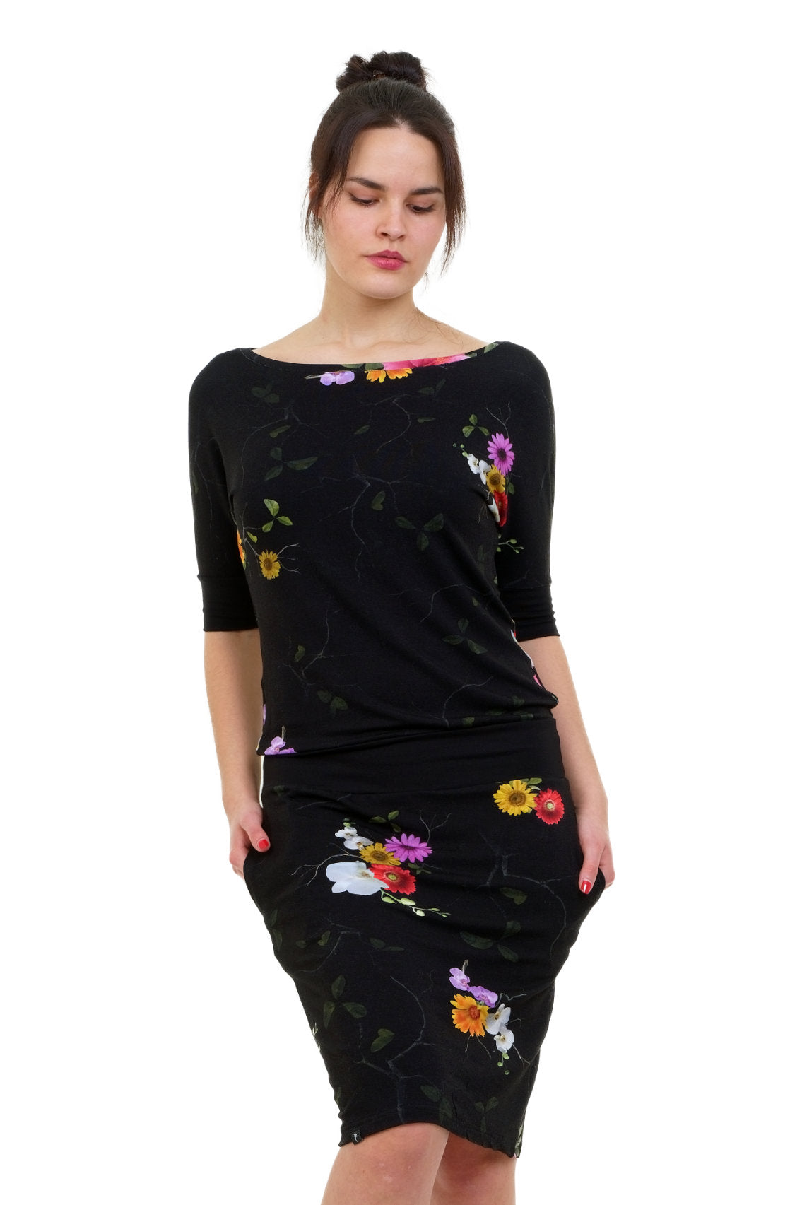Fledermaus Kleid Sunflowers