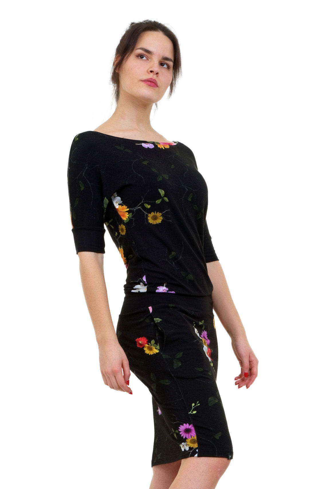 Fledermaus Kleid Sunflowers