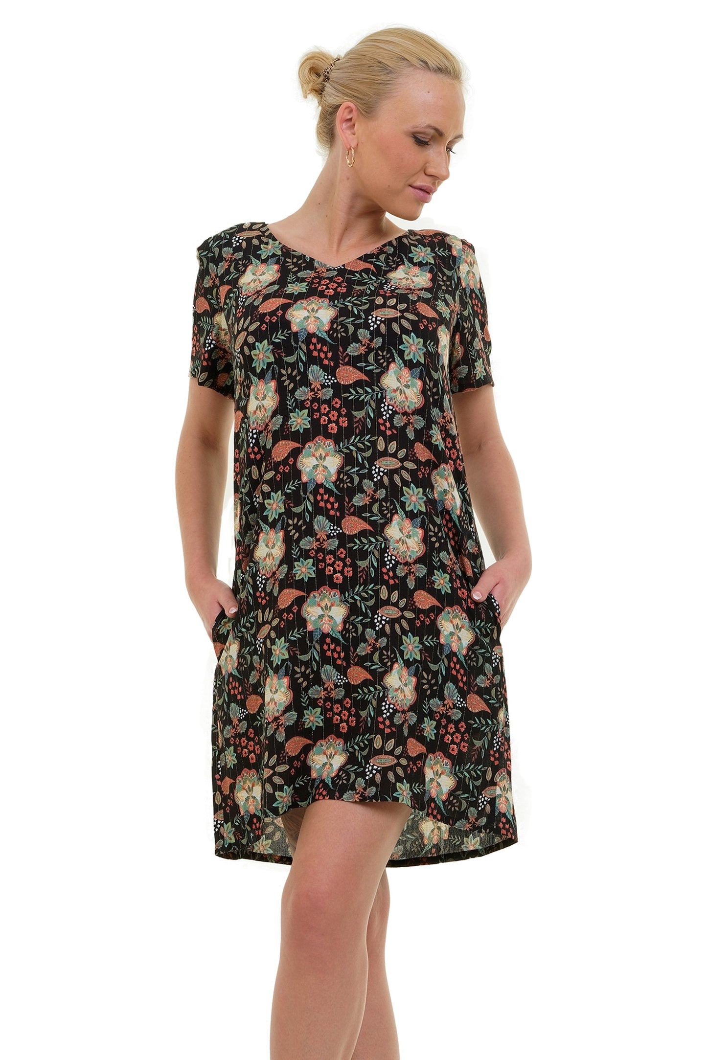 Webkleid Sommertraum Golden Flower von 3Elfen, Ansicht 4