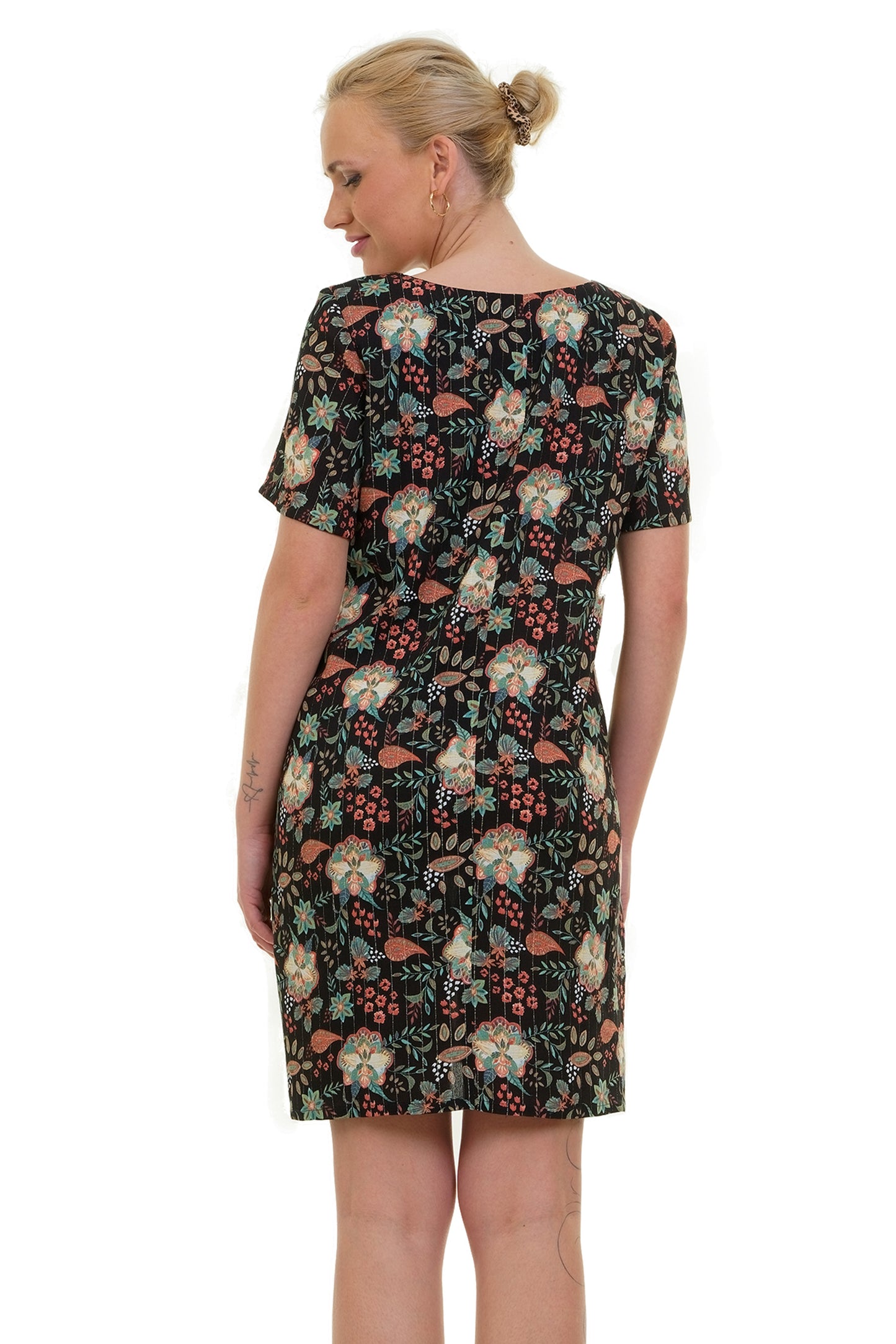 SALE Webkleid Sommertraum Golden Flower -