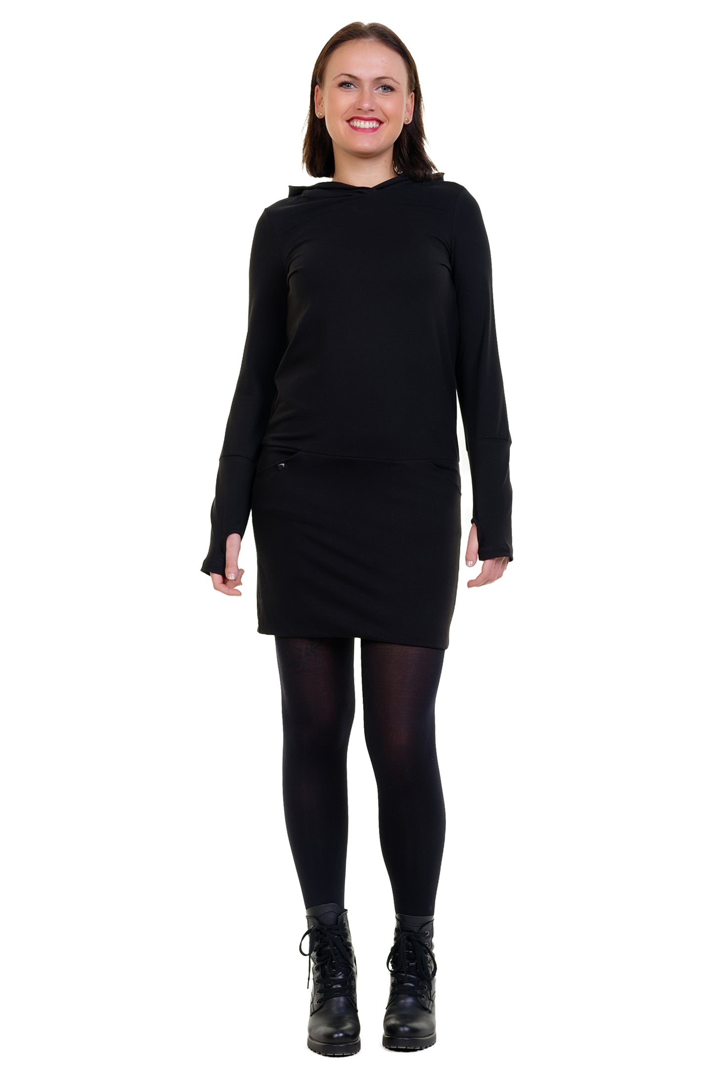 SALE Größe S Hoodiekeid Winterzauber schwarz