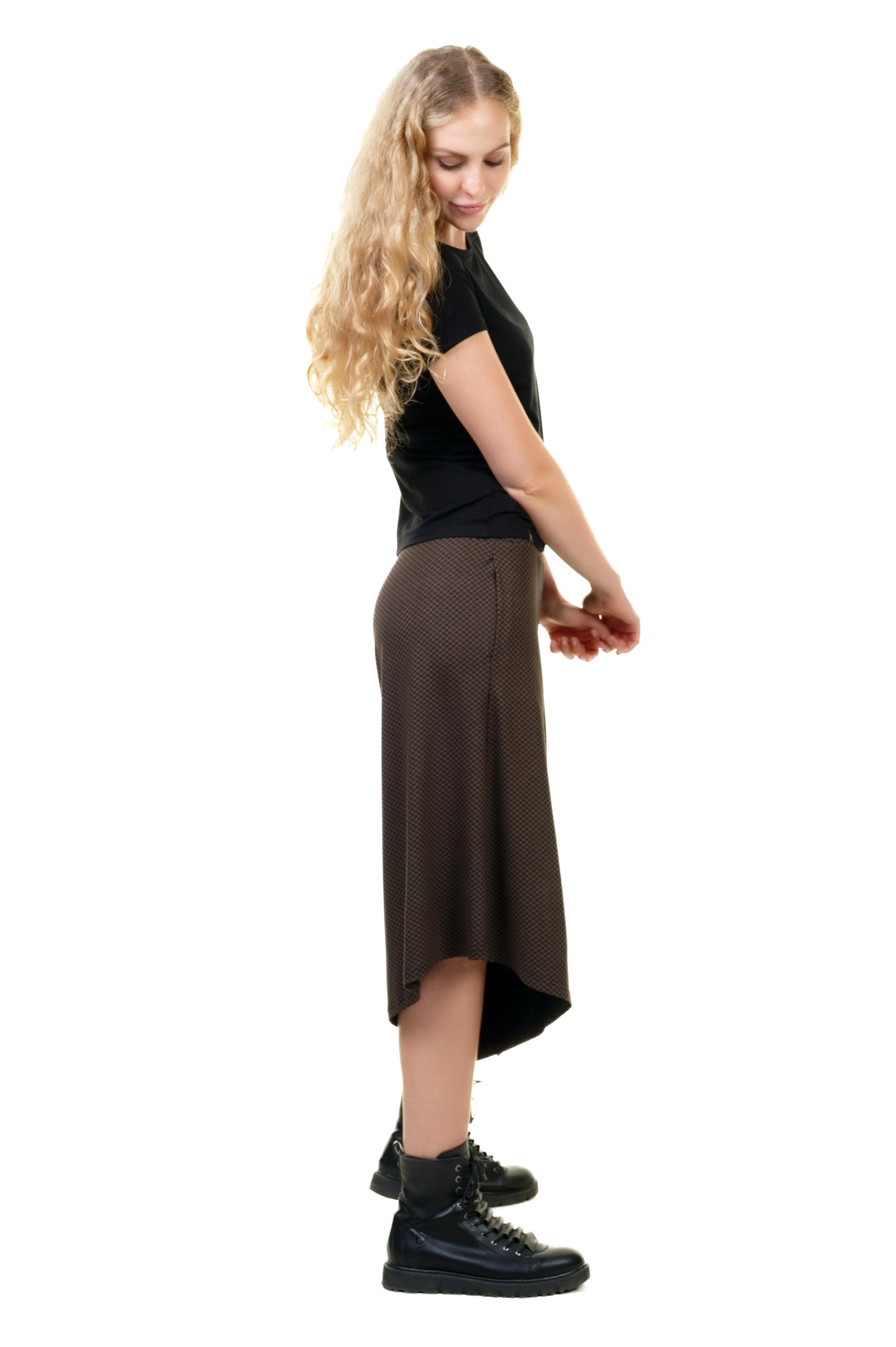 Jupe-culotte marron