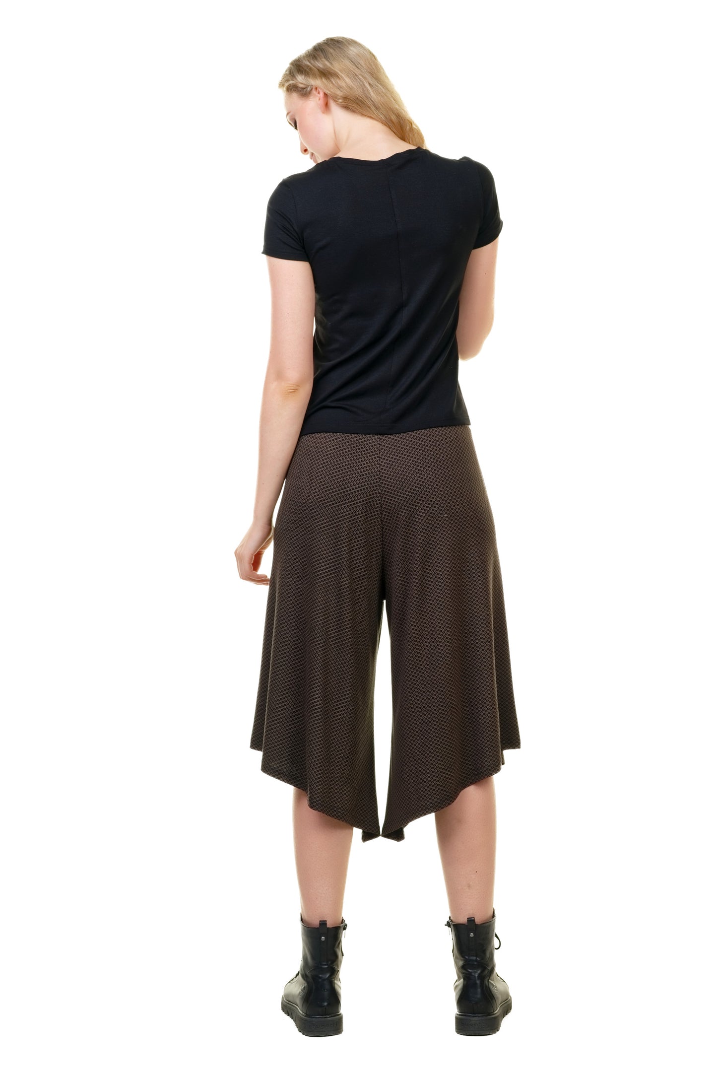 Jupe-culotte marron