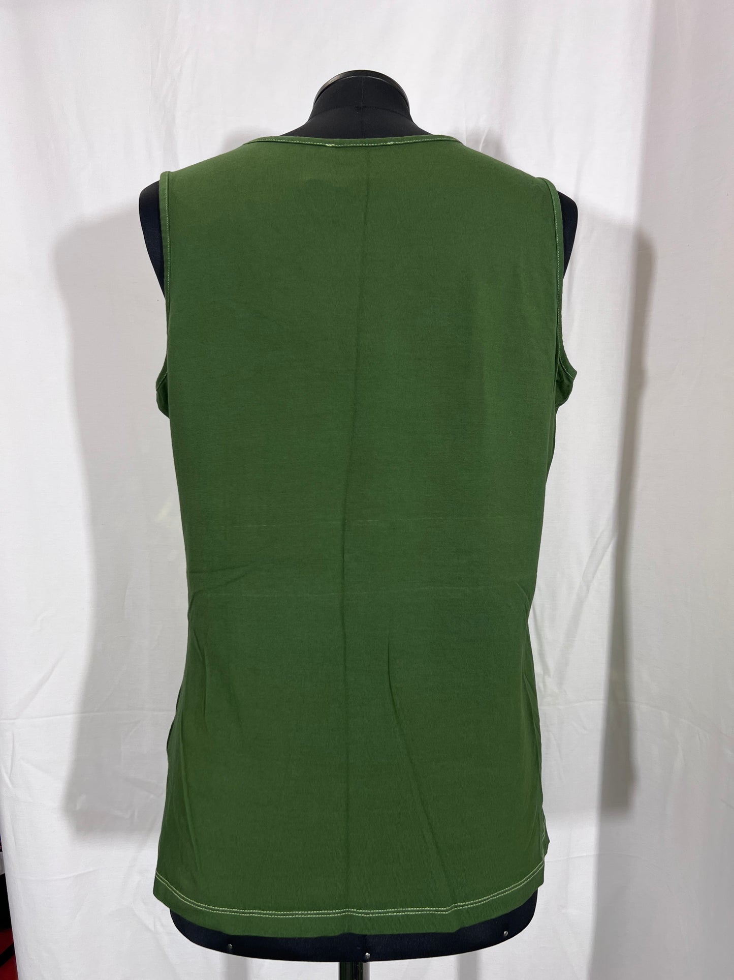 2nd hand size M Tang top dark green with sequins