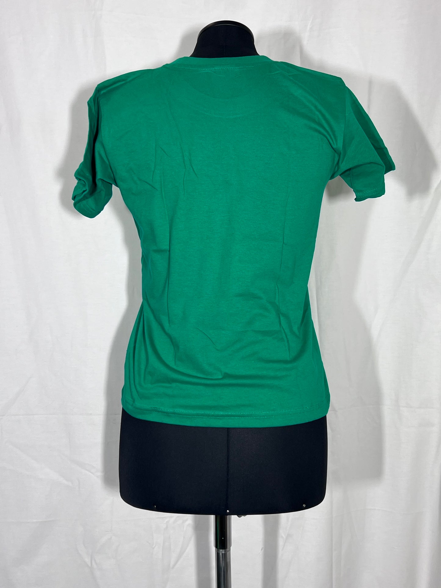 Children's shirt 9-11 years green with white writing