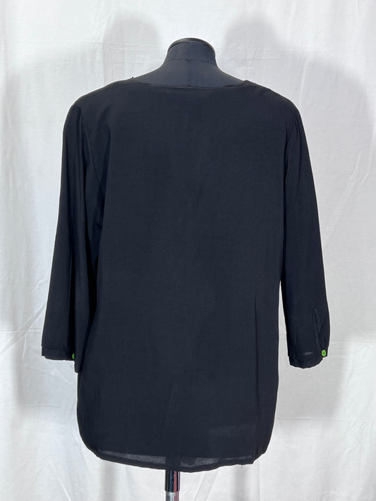 2. Hand Größe M Schwarze Bluse