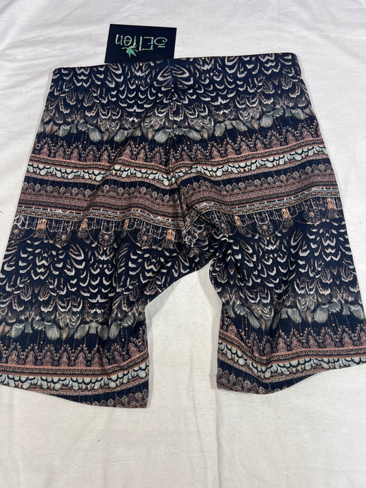 2. Hand Größe M blau Raderhose mit Mustern