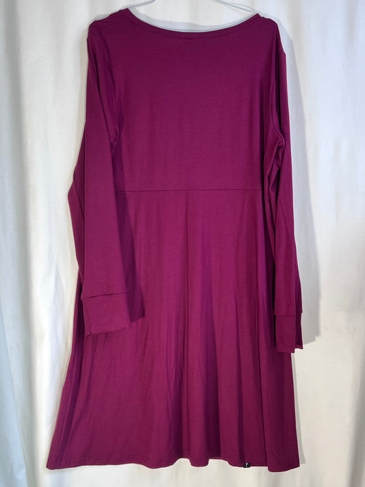 2. Hand Größe XL langes Kleid bordeaux