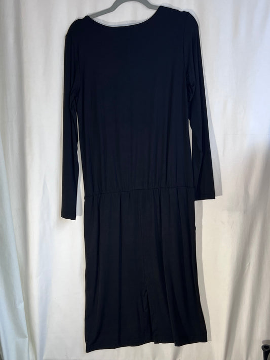 2. Hand Größe L schwarzes langes Kleid