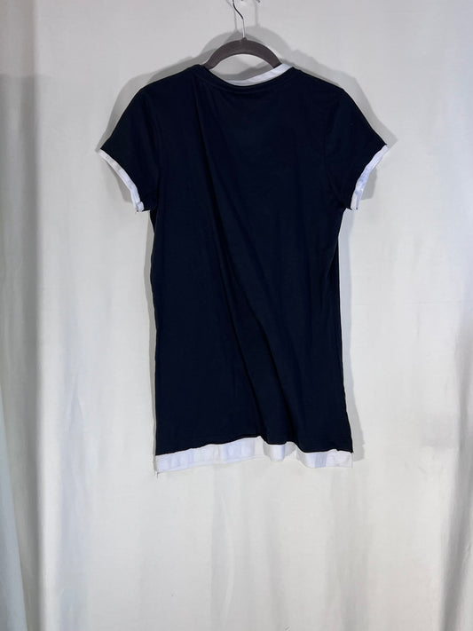 2. Hand Größe L schwarz weißes T-shirt