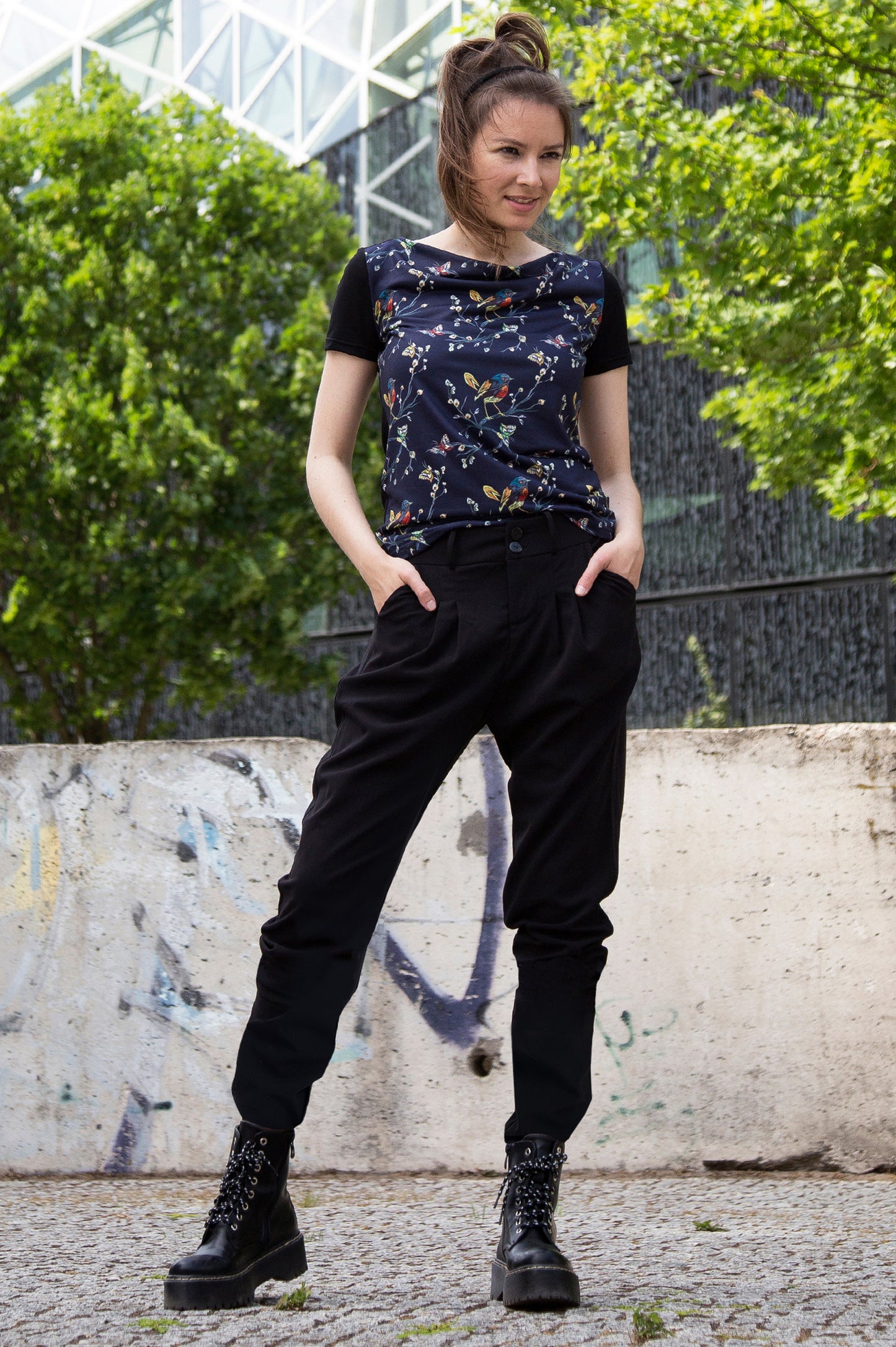 Pantalon Chino Relaxed Jasmin Noir