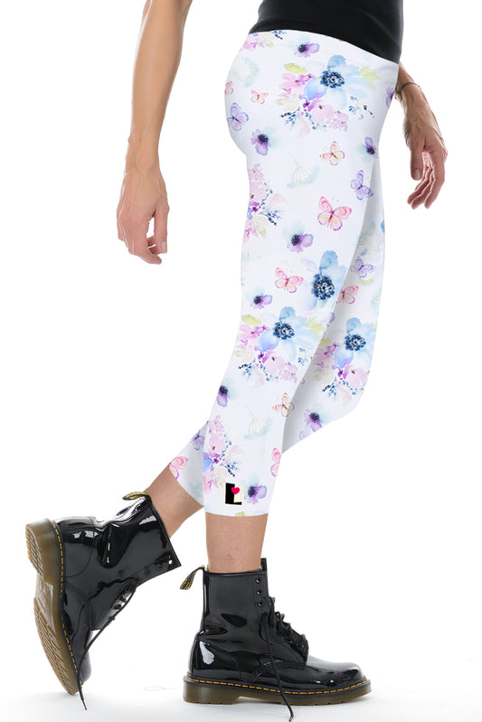 SALE Größe M Capri Leggins aquarell