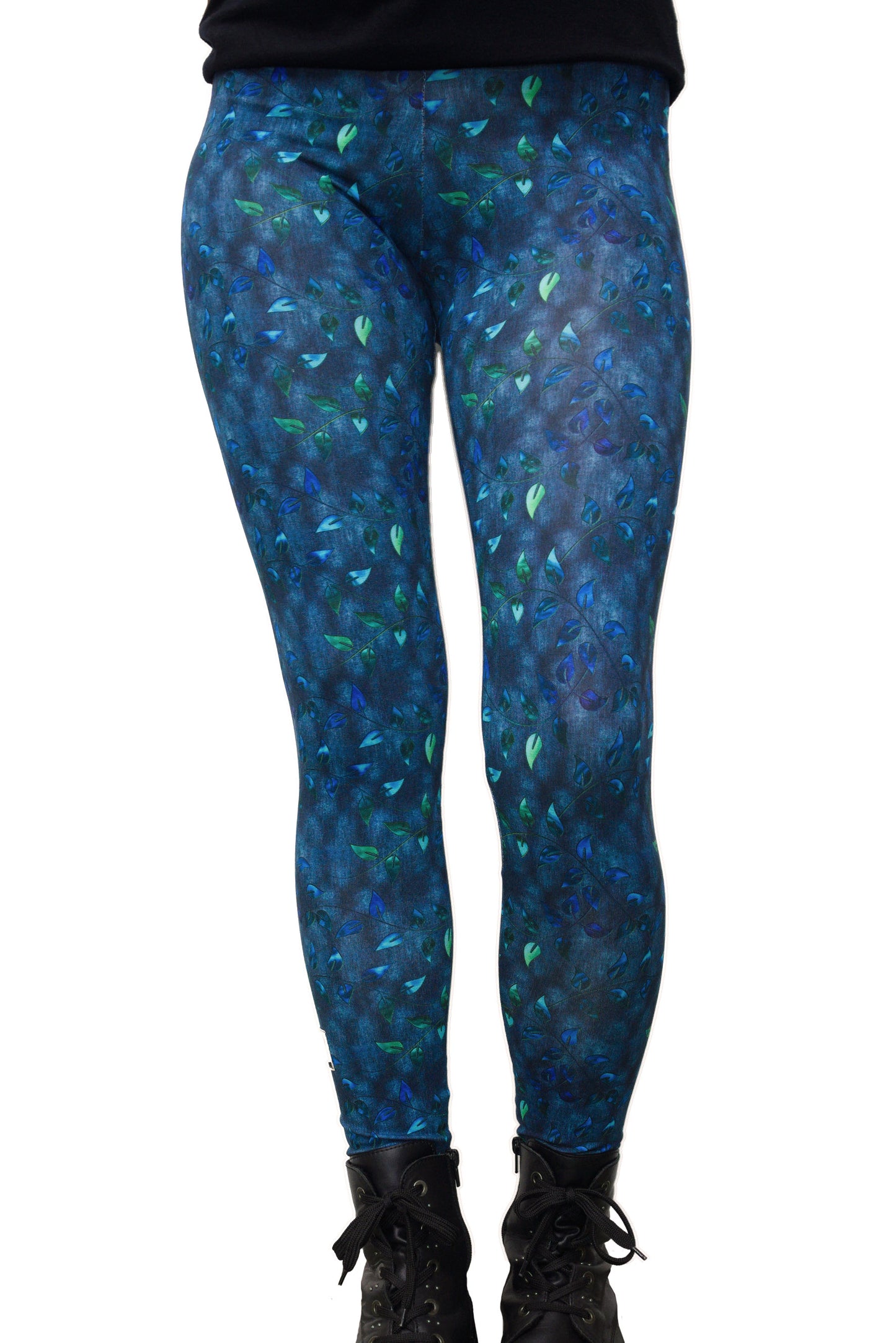 SALE Größe S Leggins Love blue leaf