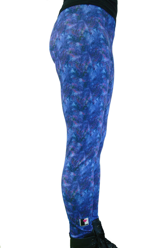 SALE Size S 3Elfen Leggings grunge blue