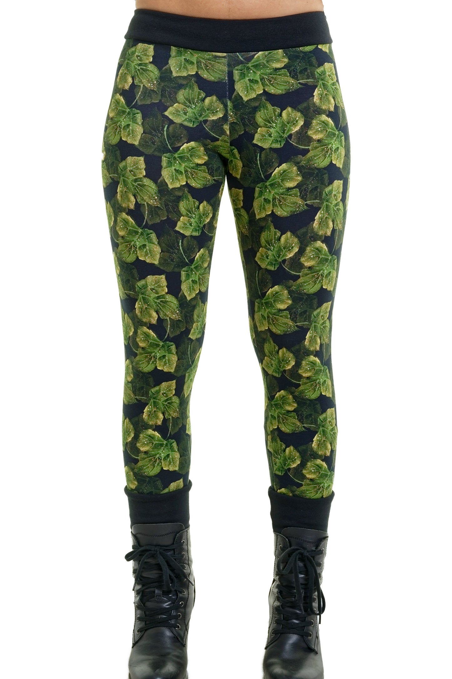 Leggings Baumwolle Blattzauber