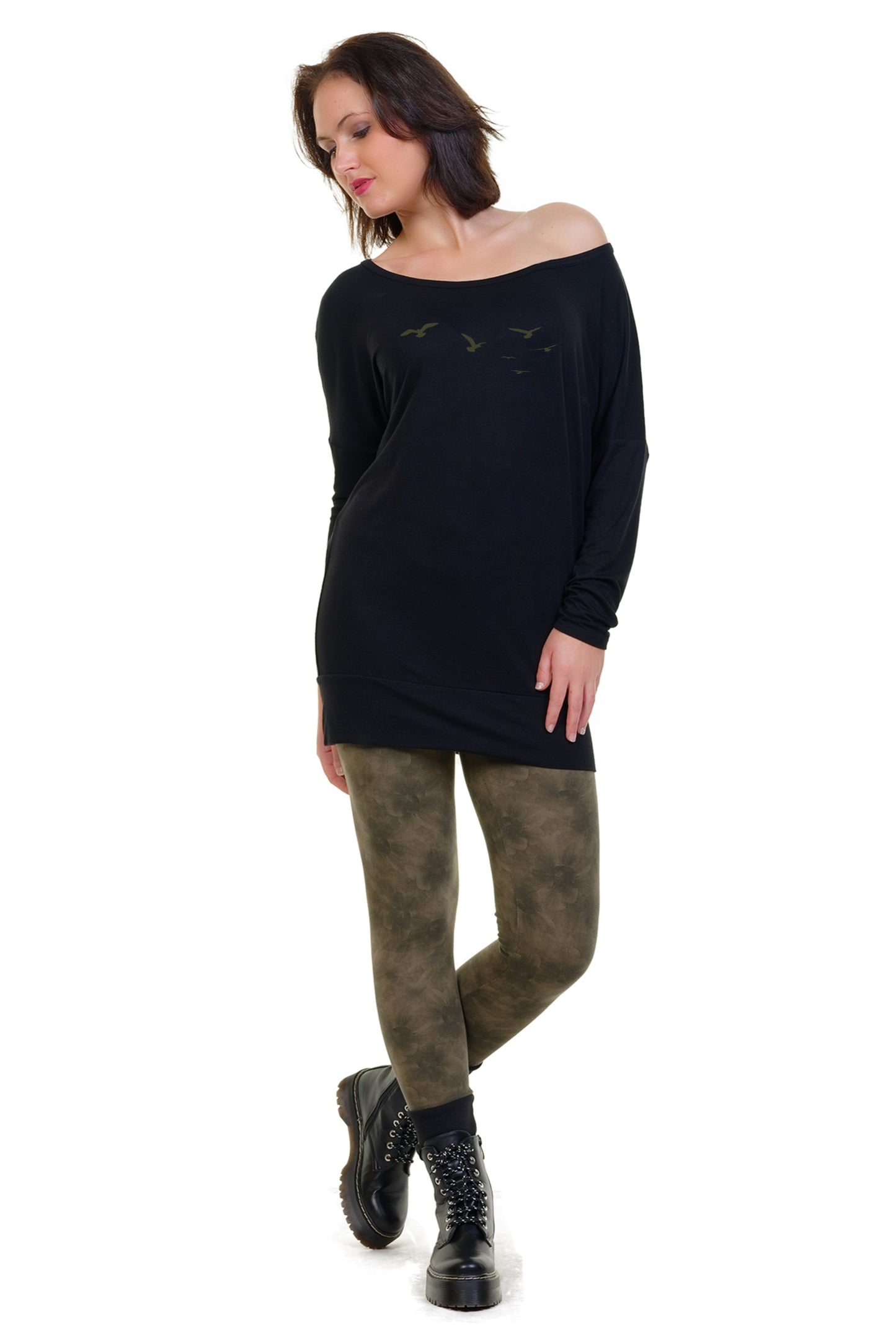 Grunge Vögel Leggings & Longdress Kombi Angebot