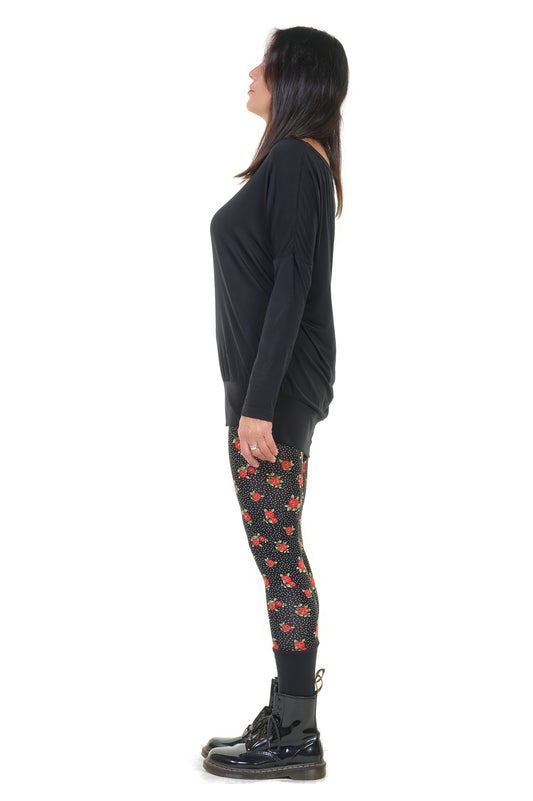 SALE Größe M 3Elfen Leggings Leggins Viskose pünktchen