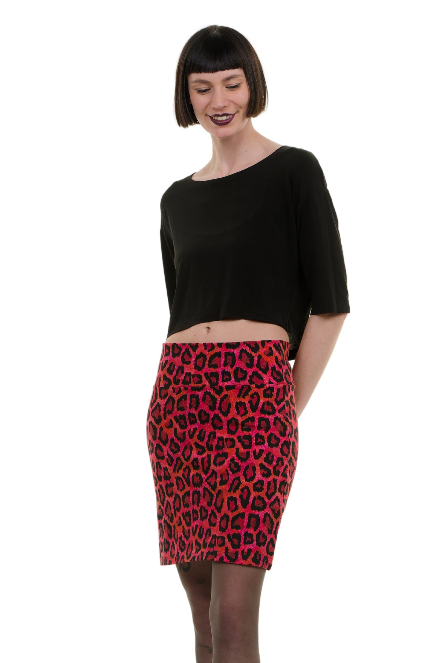Mini skirt leo red