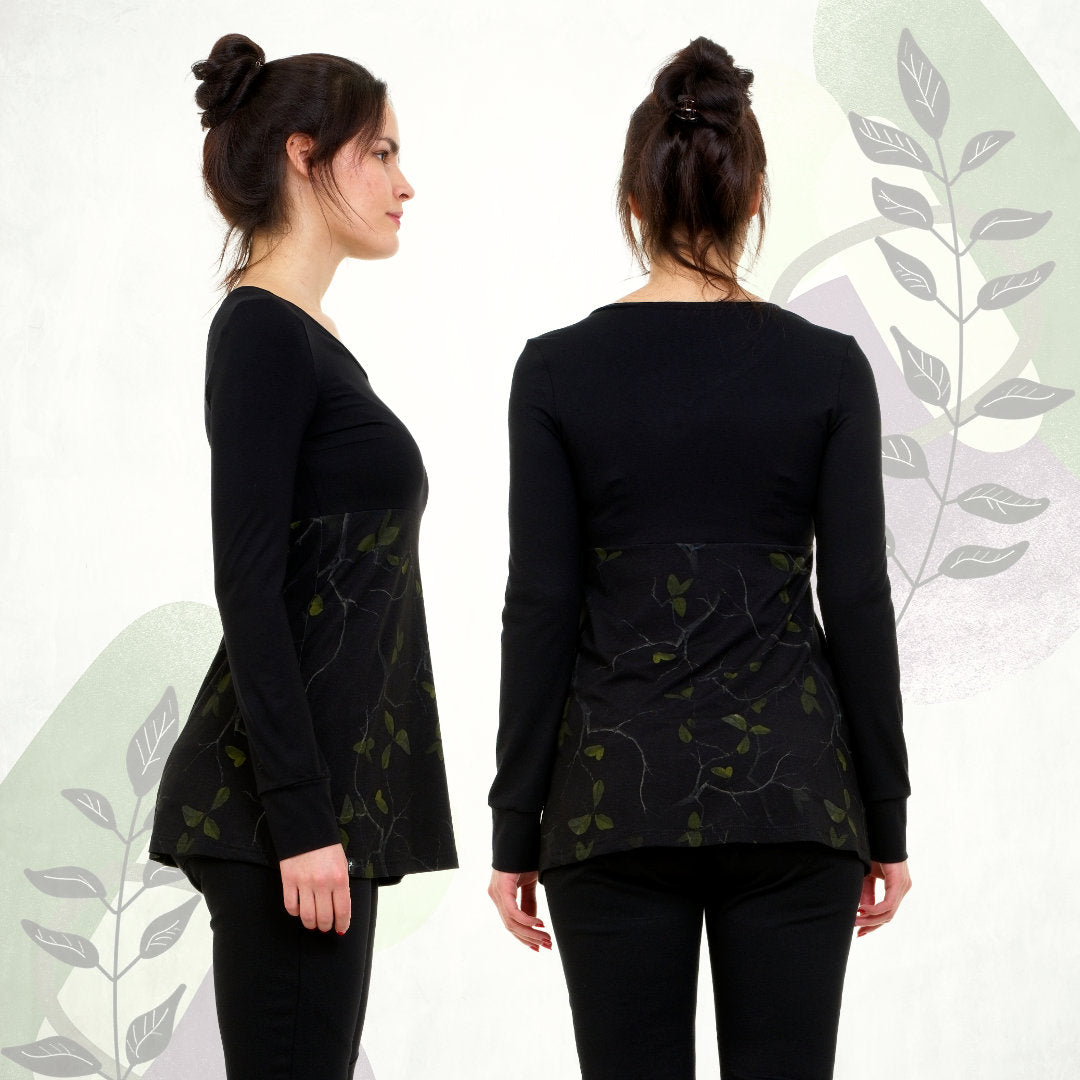 SALE Größe XL A Longsleeve Blattwerk