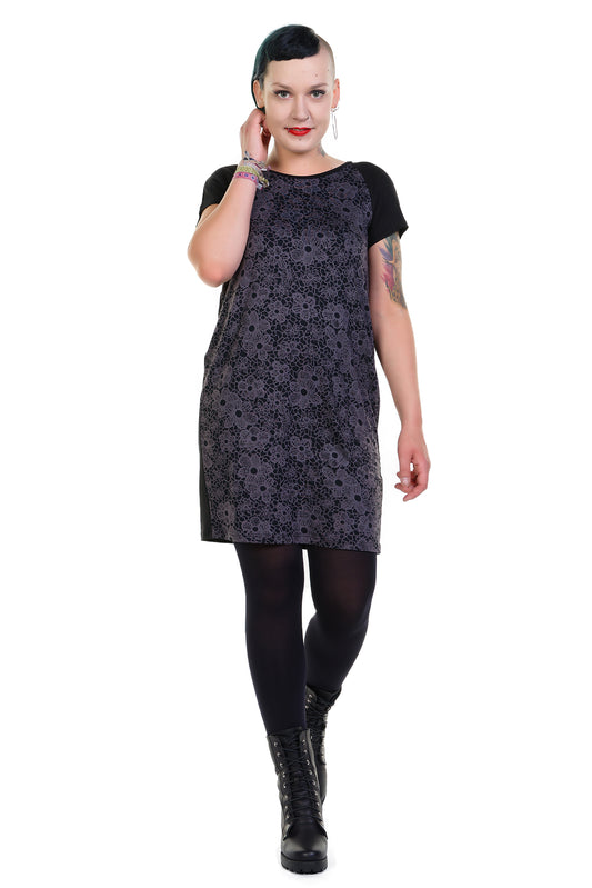 2. Hand Größe S O Kleid blumennetz