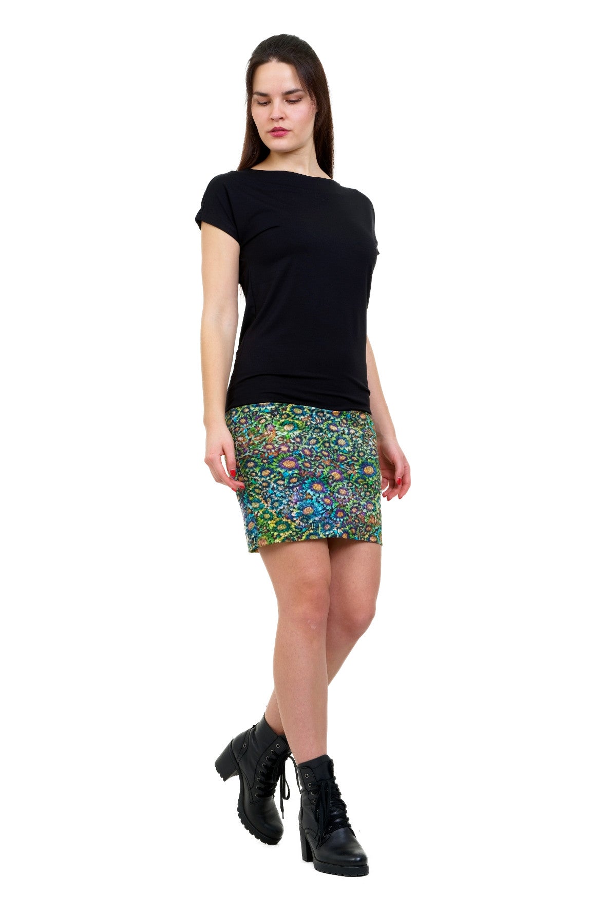 SALE size S pixie dress black jungle