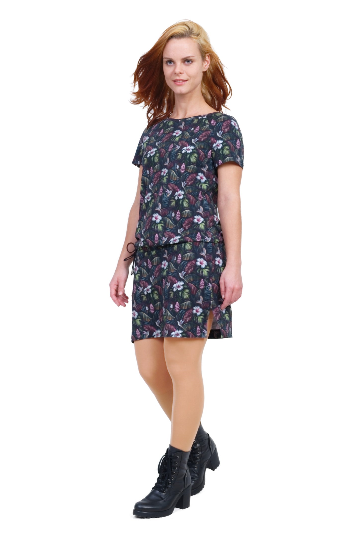 VENTE Taille XL Automne Reine Robe Noir Foncé Coloré