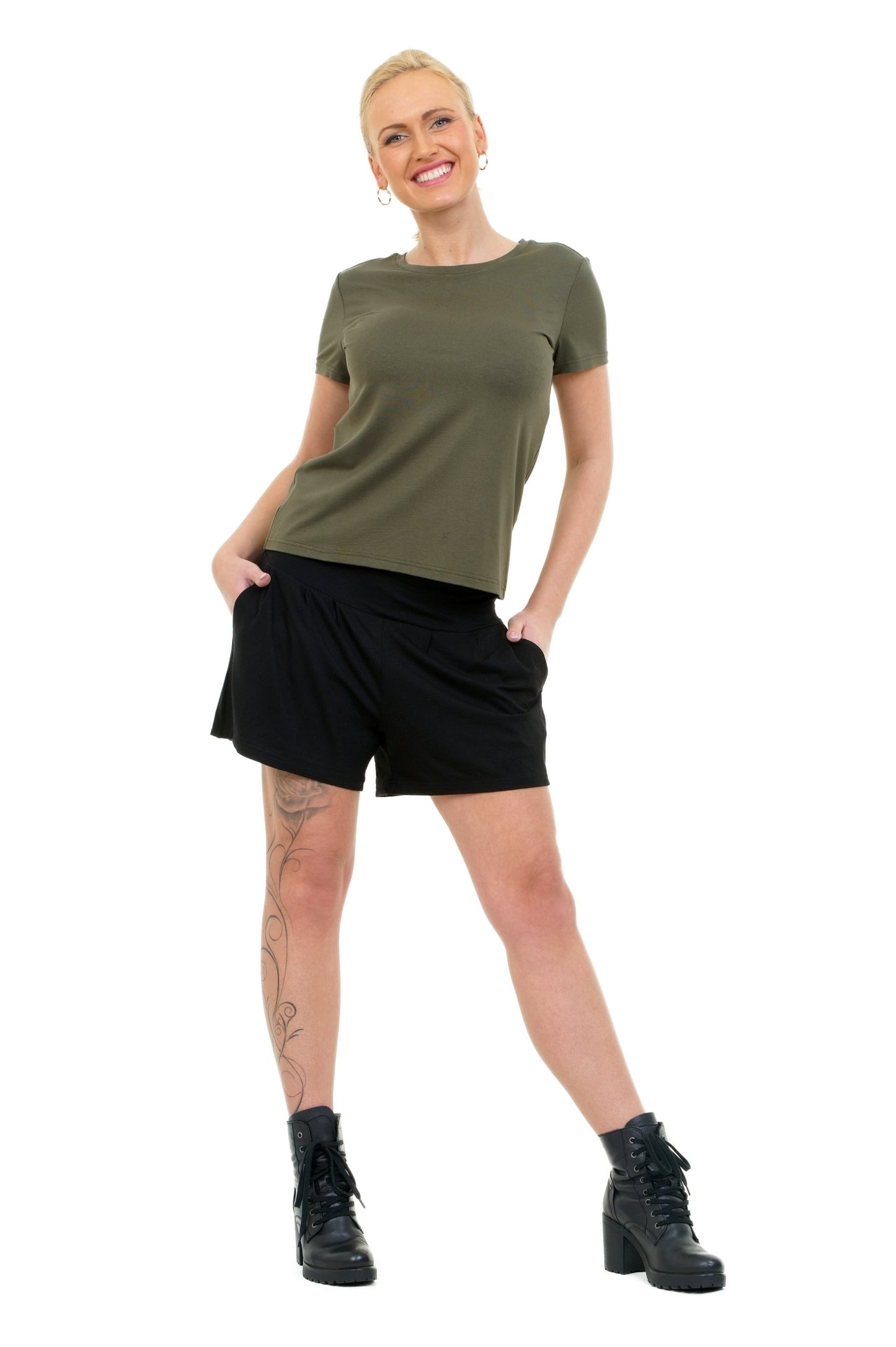 short summer trousers Summer Breeze black