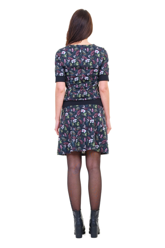 SALE Größe S Tinka Kleid kurzarm Hibiskus