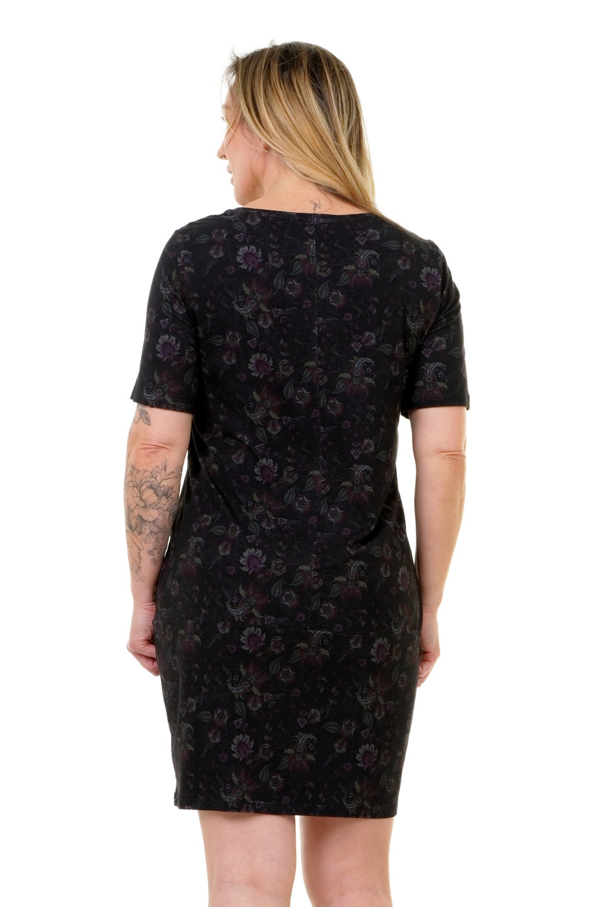 Wolkenkleid Feuerblume – Legeres Jersey Kleid mit Taschen