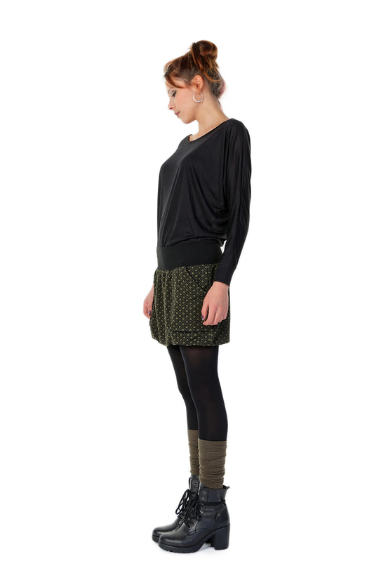 SALE Größe XXS Ballonrock grün Retro