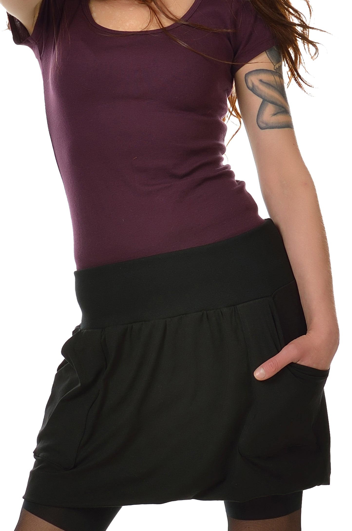 Balloon skirt black