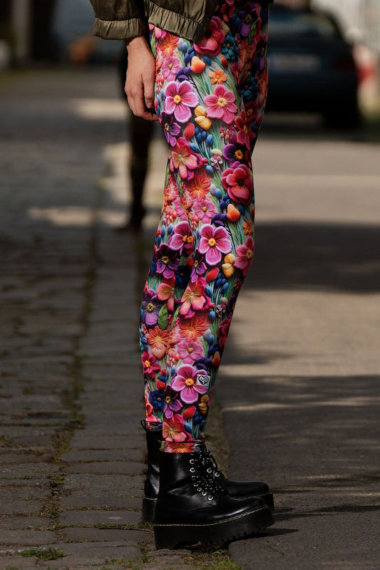 Baumwoll Leggings blossom wonderland