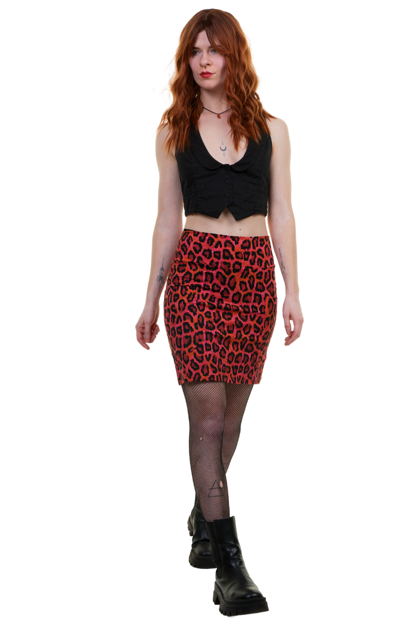 Mini skirt fancy with pockets