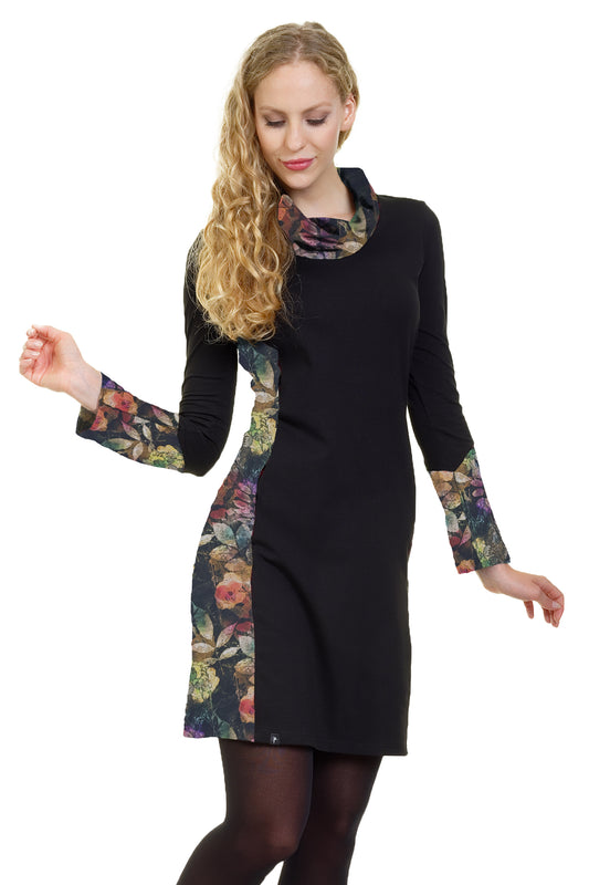 SALE Grösse S Herbstkönigin Kleid schwarz forest