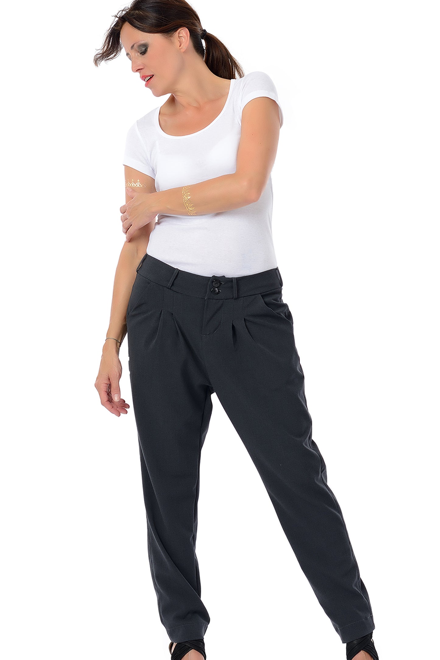 Chino Hose Relaxed Jasmin Grau