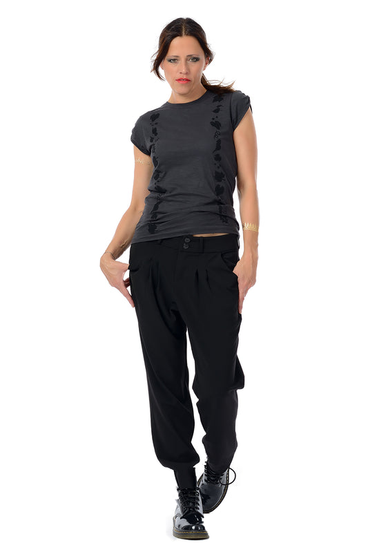 Chino Hose Relaxed Jasmin Schwarz