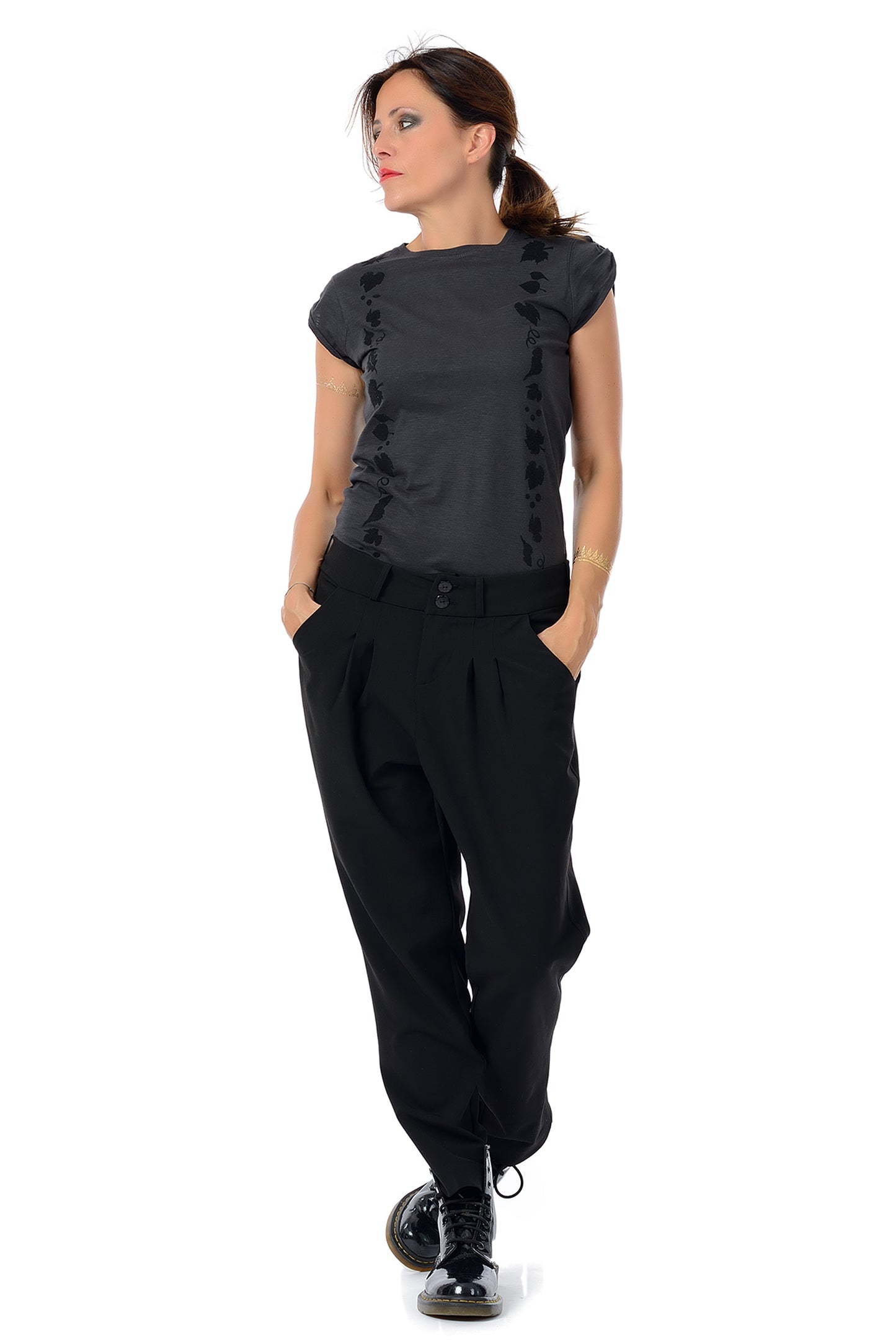 Pantalon Chino Relaxed Jasmin Noir