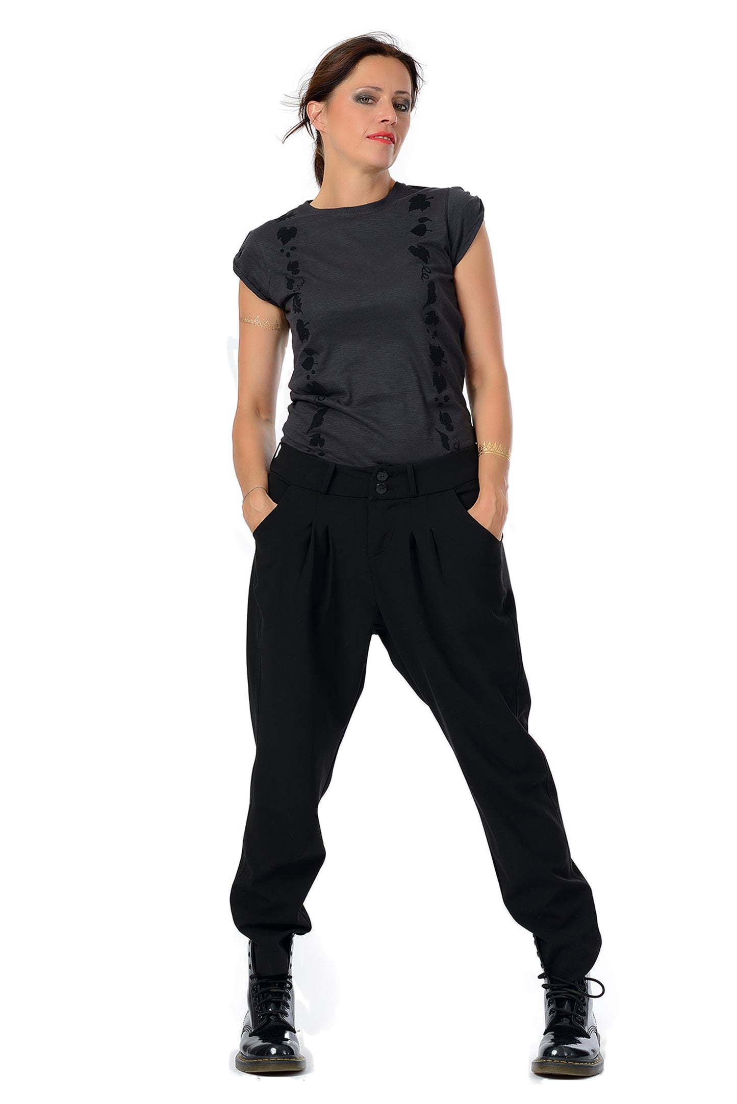 Pantalon Chino Relaxed Jasmin Noir